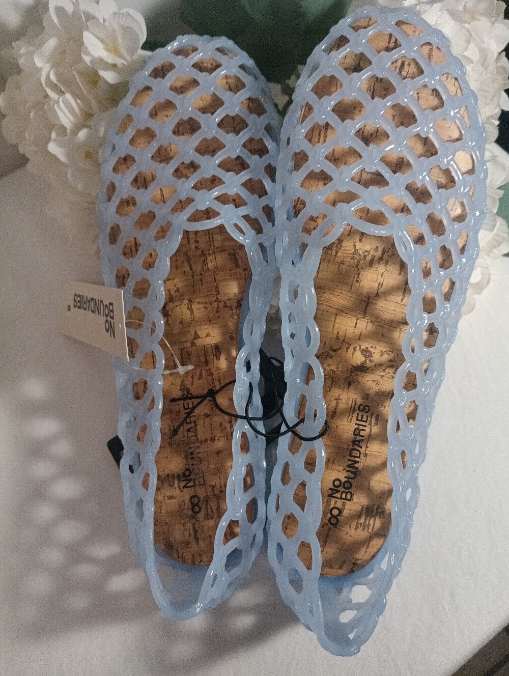 Baby Blue Jelly Shoes NWT Size 8